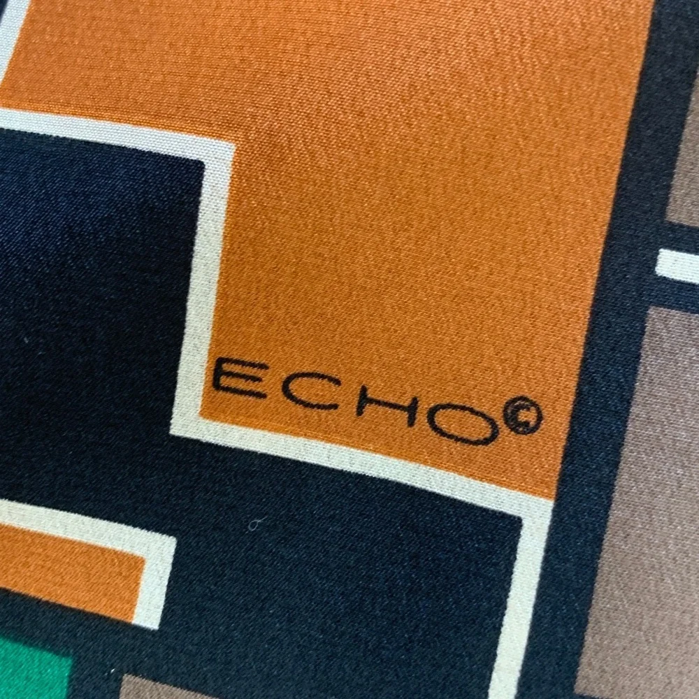 Echo silk scarf with aztec southwestern print